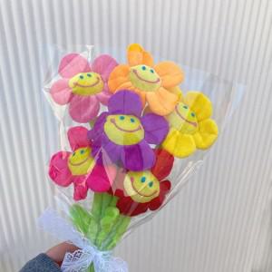 해바라기 스마일 꽃인형 조화 인형꽃다발 입학 졸업선물