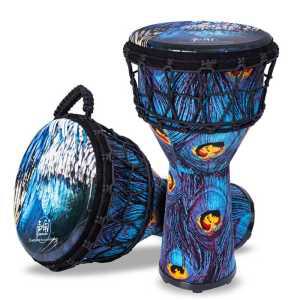 원형 아프리카 드럼 소형 12인치 초보자 타악기 젬베