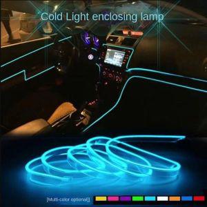 자동차 실내 엠비언트 라이트 풋등 무드등 LED 조명 인테리어 앰비언트 스트립 네온 화환 와이어 로프 튜브