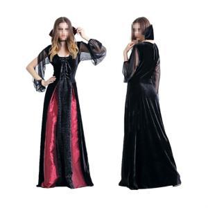 성인용 할로윈 의상 할로윈 레드블랙 마녀 드레스