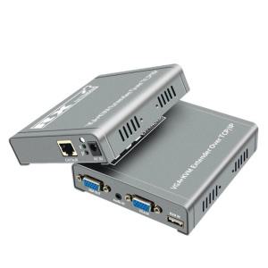 IP RJ45 이더넷 Cat5e 6 케이블 VGA USB KVM 익스텐더 스위치 서포트 마우스 키보드 1 TX to 다수 RX 200M
