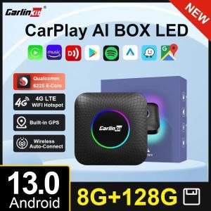 8G  128G Carlinkit CarPlay Ai 박스 LED 안드로이드 13 무선 안드로이드 자동 CarPlay 비디오 TV 박스 Qua