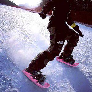 스노우보드 바인딩 야외 부츠용 조정 가능한 미니 스키 스케이트 짧은 휴대