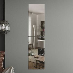 [1300k][굿즈트리3] 벽에 붙이는 안전 아크릴 거울 4p세트(20x20cm)