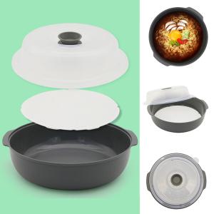 전자레인지 실리콘 찜기 냄비 고구마 계란 찜 용기 쿠커 만두 그릇 대형 2600ML