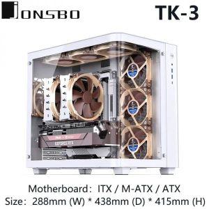 JONSBO TK-3 컴퓨터 케이스 지지대 ITX M-ATX ATX 마더보드 전원 공급 장치 그래픽 카드 420mm 미만