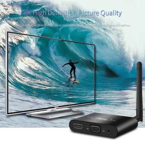 Mirascreen X6W Plus TV 스틱, 5G 4K 무선 와이파이 디스플레이 동글 어댑터, HDMI 호환 VGA 오디오 전화