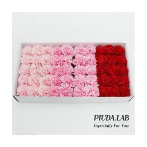 카네이션비누꽃50송이 3색혼합 핑크레드계열/비누꽃재료 사탕부케 도매