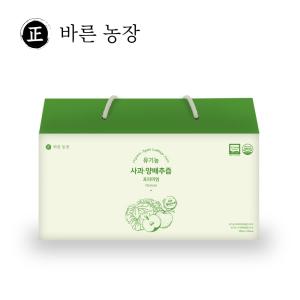 바른농장 프리미엄 유기농 사과 양배추즙 유기농 양배추 진액 효능 1박스 (30포)