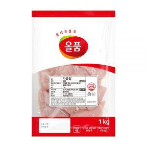 [3개 이상 20% ] 올품 냉장 생닭가슴살 1kg 국내산