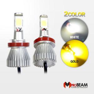 12V전용 엠프로빔 2WAY LED안개등 점등or싸이키 2기능 2개 1세트차량전조등 차량등 교체용 LED LED등 램프