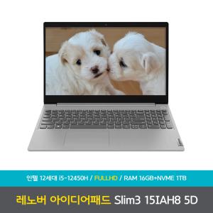 레노버 아이디어패드 Slim3 15IAH8 5D 램16GB+NVMe1TB 노트북 DD