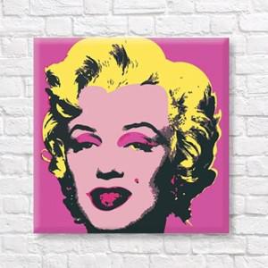 DIY 그림그리기 세트 팝아트 마릴린 먼로 핑크 25x25