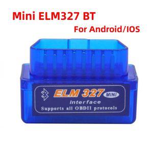미니 ELM327 블루투스 V21 OBD2 자동차 진단 스캐너 ELM 327 블루투스 안드로이드 IOS ODB2 스캔 코드 리더