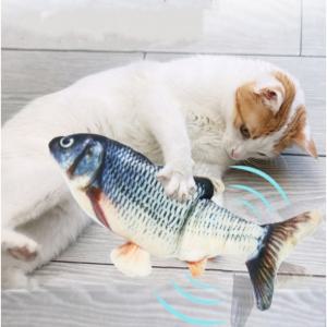 춤추는 물고기 고양이장난감 아기토닥이 움직이는물고기 인형