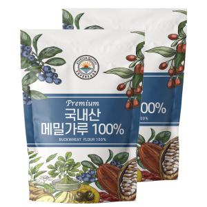 국산 메밀가루 100% 순메밀 분말 500g+500g(총1kg)