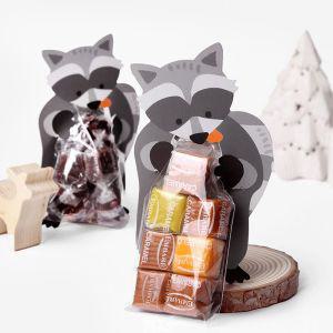 여우 사탕포장 카드세트 1봉지(10장) 어린이집선물 쿠키 귀여운 초콜릿 간식 비스킷