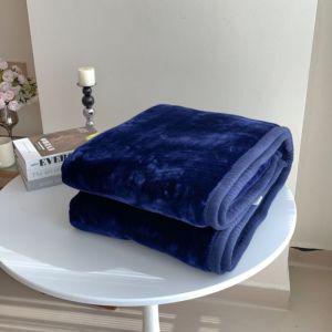 [오너클랜]밍크 담요 양면 따뜻 극세사 블랭킷 이불 블루