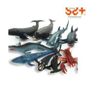 반디 해양동물 9종세트 소프트 상어 고래 장난감