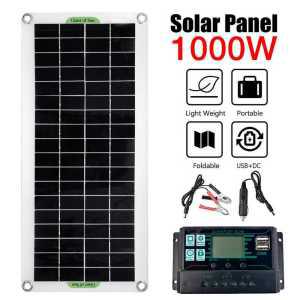 태양광 패널 충전기 휴대용 파워뱅크 1000W 220V
