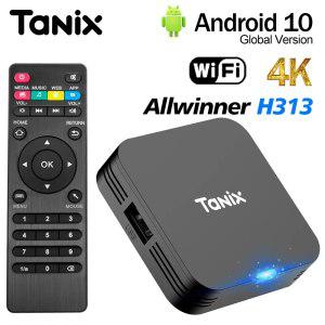 슈퍼 미니 TANIX TX1 스마트 TV 박스, 안드로이드 10.0 올위너 H313, 와이파이 4K HD 미디어 플레이어 셋톱