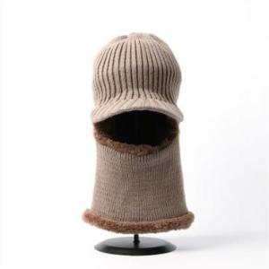 [GIKO12R]남녀공용 브리드 넥워머 털모자 베이지 겨울용품