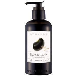 Nature Republic Black Bean 탈모 방지 샴푸 - 얇은 머리카락과 머리카락, 광택, 영양, 보습, 샤인 300ml /