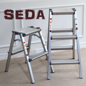 SEDA 가정용 접이식 알루미늄 사다리 세다 광폭형 2단 3단 사다리