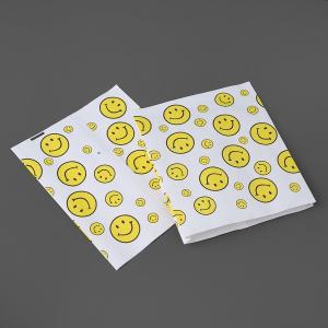 노란 스마일 페이퍼백 90p세트 M형 선물포장 종이봉투