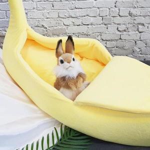 [신세계몰]귀여운 고양이방석 하우스 고양이 집 바나나 쿠션 숨하우스