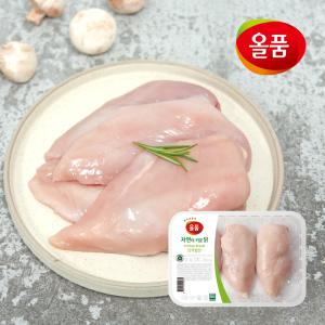 올품 냉장 무항생제 닭가슴살 350g x 4팩 이유식용