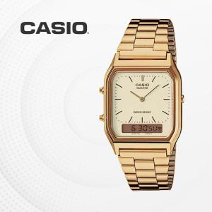카시오 CASIO 메탈밴드 금장 커플 손목시계 패션시계 패션아이템 AQ230 AQ-230GA-9D