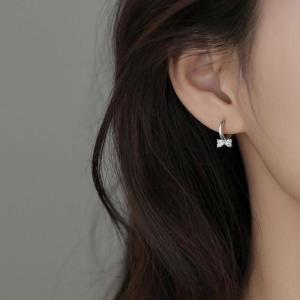 [오노마] ONM 귀걸이 은 원터치 순은 여자 925 선물포장 엠스타일