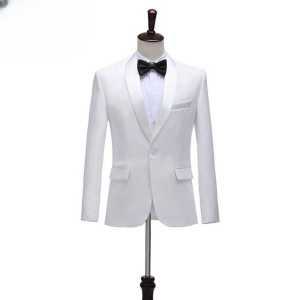 셀프웨딩 턱시도 연미 남성 흰색 화이트 양복 성악 정장 합창복 공연복 단체복 사진 무대의상 스튜디오