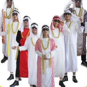 아랍 의상 중동 두바이 왕자 코스튬 할로윈 코스프레 옷 성인 파티 사우디 이슬람 복장 만수르 아랍옷 아랍