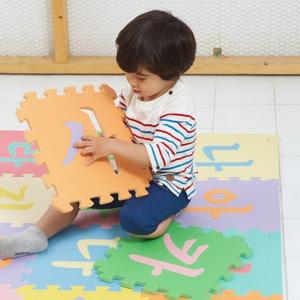 EVA 조립식 아기 놀이방 한글 퍼즐 매트 바닥 안전 쿠션 14P 유아 어린이 소음 방지 놀이 메트 유치원