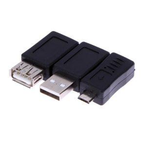 뜨거운 10 개대 OTG 5pin FM 미니 체인저 어댑터 변환기 USB 남성 여성 마이크로 USB 어댑터 USB 가제트 어