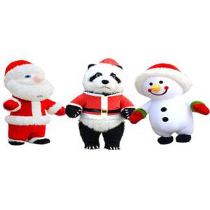 눈사람 산타클로스 루돌프 크리스마스 대형 인형탈 2m 의상 코스튬 캐릭터 축제 공연 분장 복장