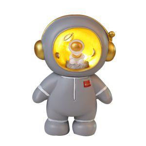 우주 비행사 머니 박스 수제 돼지 저금통 책상 조각상 야간 조명 LED 홈 장식 장난감 창의적인 학생 선물
