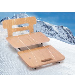 얼음 1인용썰매 나무 썰매 도구 레트로 전통 어른용 스키
