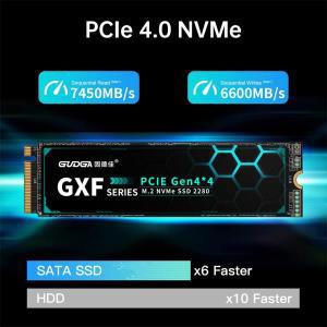 GUDGA M.2 SSD PCIe NVMe 512GB Gen4*4 솔리드 스테이트 드라이브 2280 7450 메가바이트/초 PS5 데스크탑