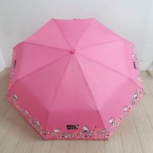 1300K 애슬릿 애슬릿 휴대용 자동 3단 별 고양이 캐릭터 우산