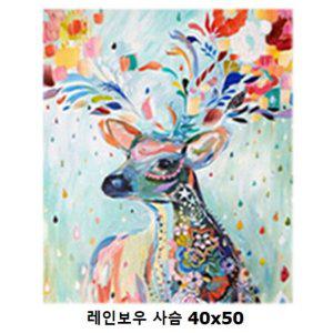 레인보우 사슴 DIY 페인팅 40x50 명화그리기