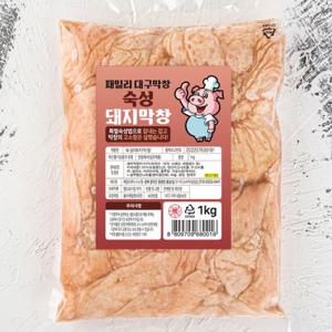 패밀리푸드시스템  패밀리대구막창 35년 전통 과일숙성 돼지막창 1kg(소스별도) 생막창 캠핑용
