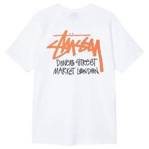  해외  스투시 클래식 로고 반팔 X 도버스트릿마켓 컬렉션 남녀공용 스트릿 티셔츠 2컬러