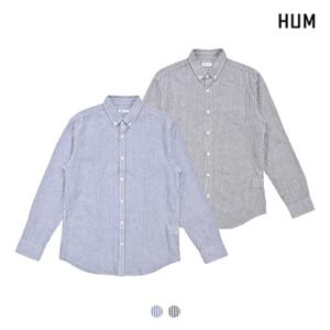  HUM 유니) 코튼린넨 스트라이프 셔츠(FHNECSL703P)