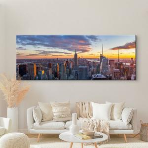  갤러리아  세계 풍경 와이드 055 미드타운 맨하탄의 저녁 중형 (133 x 50cm)
