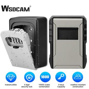 WSDCAM-키 잠금 상자, 방수 키 코드 상자, 알루미늄 암호 보안 키 상자, 벽걸이 암호 상자 키 안전 잠금 상자