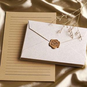 결혼식 초대장을 위한 고급 비즈니스 특수 종이 문구 용품 엽서 추출물 봉투, 30 개/묶음