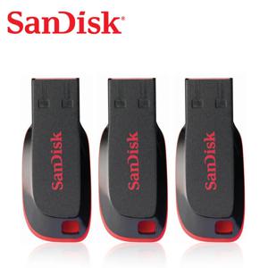 SanDisk 정품 CZ50 USB 2.0 학생용 플래시 드라이브, 128GB 64GB 32GB 16GB, 사무실 펜 드라이브, 플래시 드라이브, 고품질 저장 장치